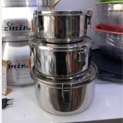 تصویر ظرف غذا سه تیکه 