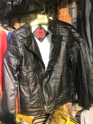 تصویر آفر استثنایی کاپشن چرم تمام خز زیپ کج مردانه [جدید 1402] Men's crooked zipper leather jackets