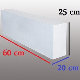 تصویر بلوک AAC ابعاد 20×25×60 هبلکس رضوی 
