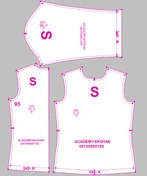 تصویر الگوی آماده تیشرت زنانه کد 340 