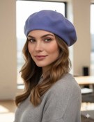 تصویر کلاه فرانسوی آبی 