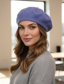 تصویر کلاه فرانسوی آبی 