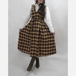 تصویر سارافون زنانه طرح ماهور پشمی پاییزه سایز ۳۸ تا ۵۰ 