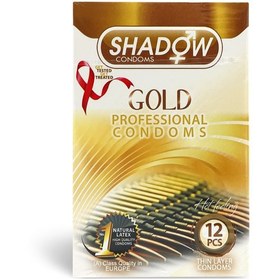 تصویر کاندوم شادو مدل Gold بسته 12 عددی ا Shadow Gold Condoms 12 Pcs Shadow Gold Condoms 12 Pcs