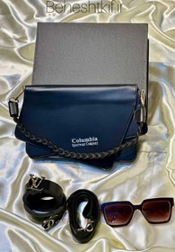 تصویر کیف دوشی زنانه columbia مدل basic همراه 2 بند بلند و کوتاه columbia bag