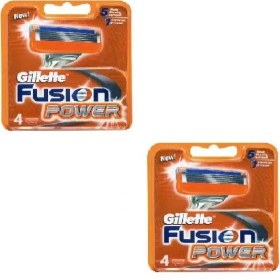 تصویر تیغ یدک ژیلت (Gillette) مدل Fusion Power بسته 4 عددی مجموعه 2 عددی 