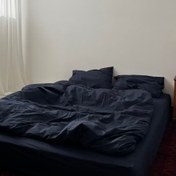 تصویر ست کامل روتختی نیمه‌ شب - رنگ سرمه‌ای تیره- ارسال سریع 