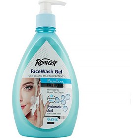 تصویر ژل شستشوی صورت هیالورونیک اسید 500میل رینوزیت Renuzit Face Wash Gel Hyaluronic Acid 500ml