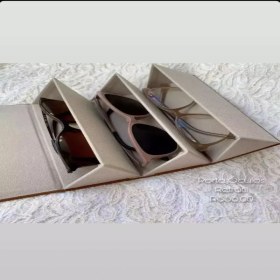 تصویر جعبه عینک سه خانه Three house glasses box