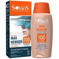 تصویر کرم ضد آفتاب آردن مدل Solar Allergy با SPF 100 حجم 100 میل Ardene Solaris SunScreen Cream Max Newgen Solar Allergy 100ml 