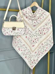 تصویر ست کیف و روسری طرح عروس 