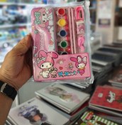 تصویر ست لوازم تحریر ملودی مدل 1000899 رنگ صورتی 