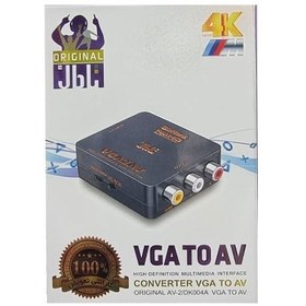 تصویر مبدل VGA به AV جی بی ال 4K 