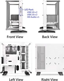 تصویر کیس Thermaltake Core P3 Atx Tempered Glass Gaming - Ca-1G4-00M6Wn-05 - ارسال 20 روز کاری 
