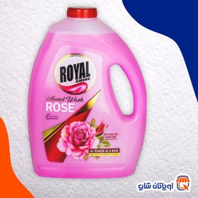 تصویر مایع دستشویی رویال شین صورتی 3.7 لیتری 