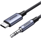تصویر کابل تبدیل USB-C به جک 3.5mm یوگرین 1 متری Ugreen AUX CM450-20192 ا Ugreen Converter Type C Male To 3.5mm Audio Cable 1M CM450-20192 Ugreen Converter Type C Male To 3.5mm Audio Cable 1M CM450-20192