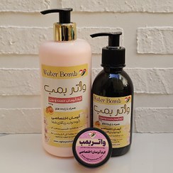 تصویر واتربمب | کرم آبرسان طبیعی دست و صورت | در 3حجم 