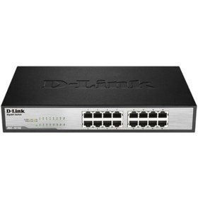 تصویر سوییچ 16 پورت برند D-Link مدل DGS-1016C D-Link 16-Port Gigabit Ethernet Unmanaged Switch, Desktop/Rackmount, Plug-and-Play (DGS-1016C)