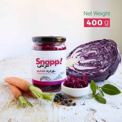 تصویر ساورکرات تخمیری کلم قرمز (400 گرم ) SAUVERKRAT KALAM GHERMEZ