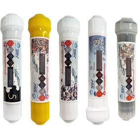 تصویر فیلتر تصفیه آب مدل Post Carbon و Mineral و Alkaline و Nano Silver و Zinc 