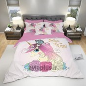 تصویر روتختی دخترانه طرح اسب تک شاخ کد 176 Girls unicorn bedspread code 176