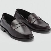 تصویر لوفر زنانه چرمی موکاسن اورجینال MANGO Teen 