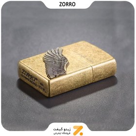 تصویر فندک بنزینی زورو مدل Z9770 Gasoline lighter Zorro model Z9770