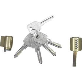 تصویر توپی قفل برقی یوتاب 5 کلید دوشیار مدل 1093 Set of keys and brain of electric lock UTAB 1093