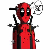 تصویر برچسب بدنه موتورسیکلت مدل NOT OK کد 135 