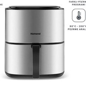 تصویر سرخکن بدون روغن Homend ترکیه مدل Airfryday 2506H Homend Airfryday 2506H , 4,2 Litre Inox Airfryer