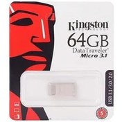 تصویر فلش مموری 64 گیگ کینگستون مدل DataTraveler Micro 3.1 