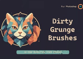 تصویر ست براش گرانج | خط و خش 