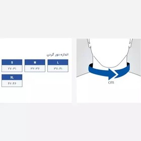 تصویر گردنبند طبی نیمه سخت پاکسمن کد 165 