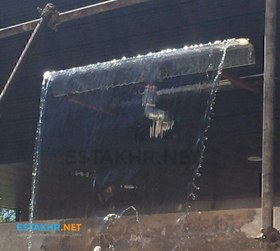 تصویر آبنما کرتین دیواری ( آبنما پرده ای ) آبریز 60 سانتیمتر 