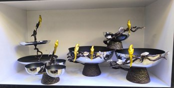 تصویر ست پذیرایی 5 تیکه طوطی سرویس پذیرایی