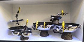 تصویر ست پذیرایی 5 تیکه طوطی ( عمده و تک) سرویس پذیرایی