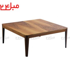 تصویر ست میز عسلی و جلو مبلی مربع مدل WALNUT کد MST10 MCT10 