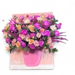 تصویر تابلو ویش گل سرخابی 