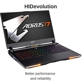 تصویر HIDevolution AORUS 17 SA-7US1130SH 17.3 &quot;FHD 144Hz | 2.6 گیگاهرتز i7-9750H ، GTX 1660 Ti ، 64 گیگابایت رم 2666MHz ، 4TB PCIe SSD 4TB SATA3 SSD | ارتقاء عملکرد مجاز 