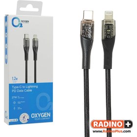 تصویر کابل تایپ سی به لایتنینگ اکسیژن مدل LX-20 Oxygen Cable LX-20