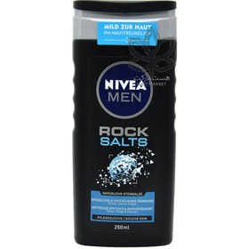 تصویر شامپو سر و بدن آقایان راک سالت ۲۵۰ میل نیوآ – nivea 