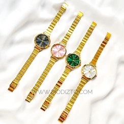 تصویر ساعت مچی زنانه کاسیو بند کرکره ای 