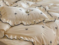 تصویر ست کاور لحاف پینترستی ۵ تکه طرح پاپیون یکنفره 