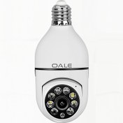 تصویر دوربین مداربسته لامپی هوشمند بی‌سیم دید در شب اوآلی مدل OALE iHome 02 OALE iHome 02 Wireless Smart CCTV