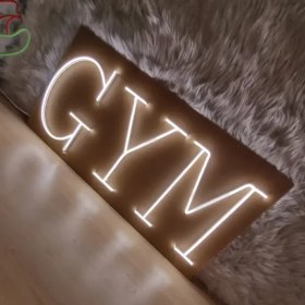 تصویر نئون فلکسی نوشته ی GYM 