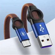 تصویر کابل تبدیل USB به Type-C باسئوس مدل TB002 طول ۰.۳ متر 