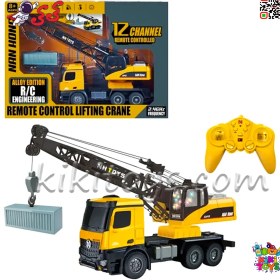 تصویر جرثقیل کنترلی بزرگ موزیکال با قلاب فلزی 