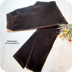 تصویر شلوار مخمل کبریتی زنانه مدل لوله تفنگی 