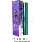 تصویر دودی یورو ایکس دو لایه GNSI 05 نقره ای سبز (50cm x 30m) 