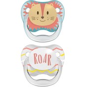 تصویر پستانک ارتودنسی شستی 0-6 ماه دکتر براون طرح شیر Dr Browns 